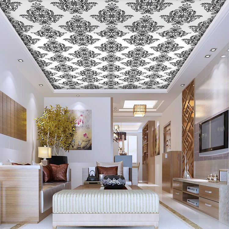 超烁集成吊顶扣板欧式花纹客厅吊顶板1平米隔音降噪可私人定制如图板