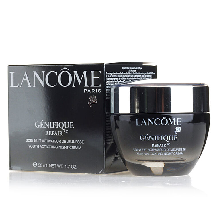 兰蔻lancome精华肌底赋活晚霜50ml小黑瓶晚霜