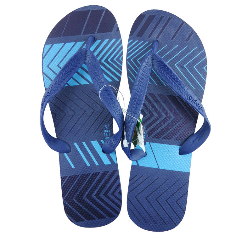 巴西dupe花纹人字拖蓝色印花46