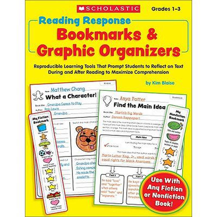 预订readingresponsebookmarksgraphicorganiz