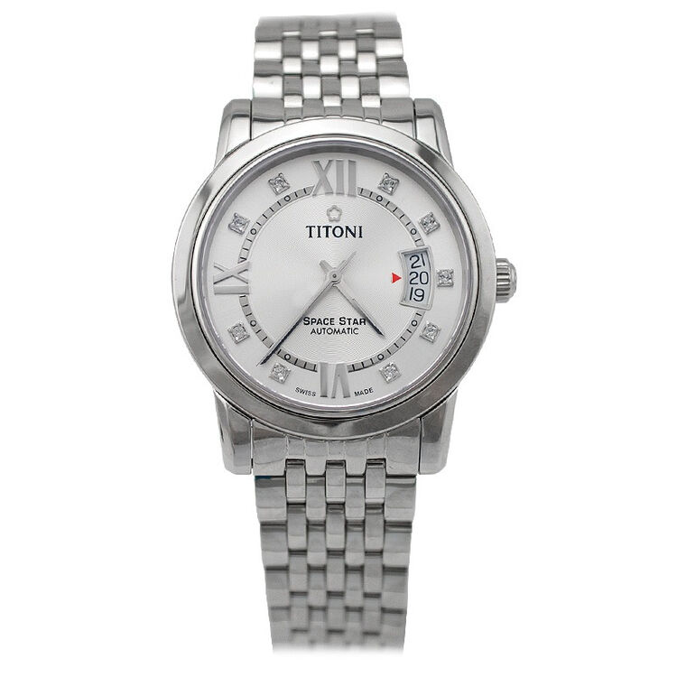 梅花titoni手表星空spacestar系列机械情侣表男表83738s362