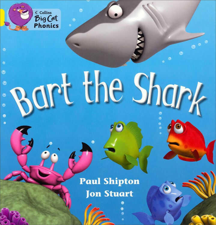 collins big cat phonics - bart the shark: yellow/band 3 自营