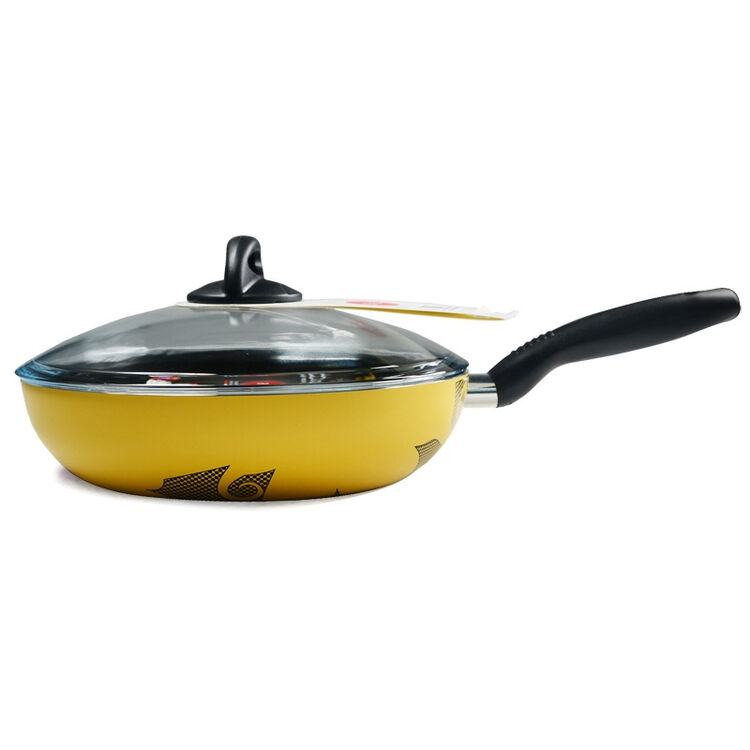 康宁pyrex 煎锅 28cm金属不粘锅 tvs28(颜色随机)【图片 价格 品牌