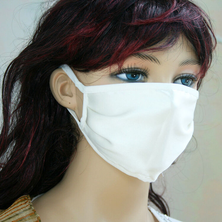 九头鹰正品2014新款真丝防晒口罩女士夏天防紫外线口罩白色