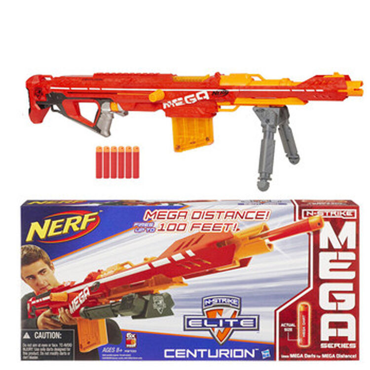 孩之宝hasbro热火nerf 玩具枪软子弹 精英系列战神发射器男孩礼物小