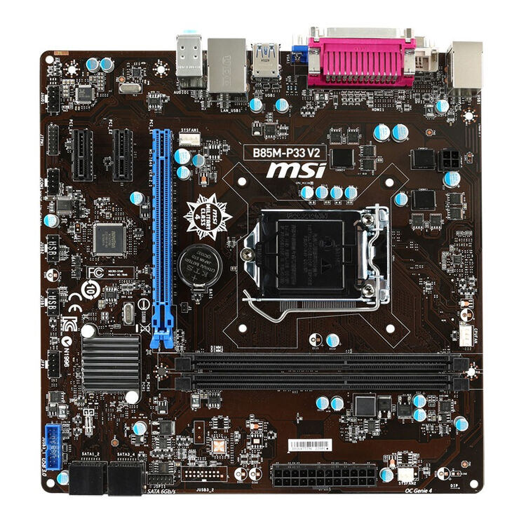 微星(msi) b85m-p33 v2主板 (intel b85/lga 1150)