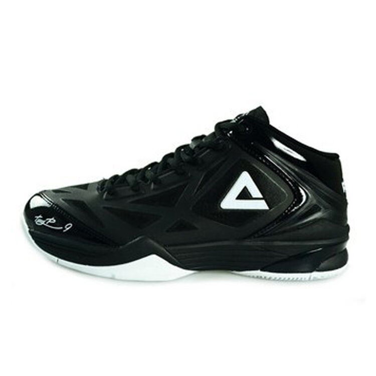 匹克男鞋帕克签名篮球鞋tp9帕克一代篮球鞋战靴运动鞋e33323a 黑色 41