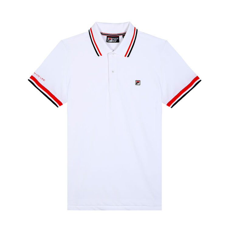fila斐乐男纯棉短袖polo衫|25421110 标准白-wt 2xl