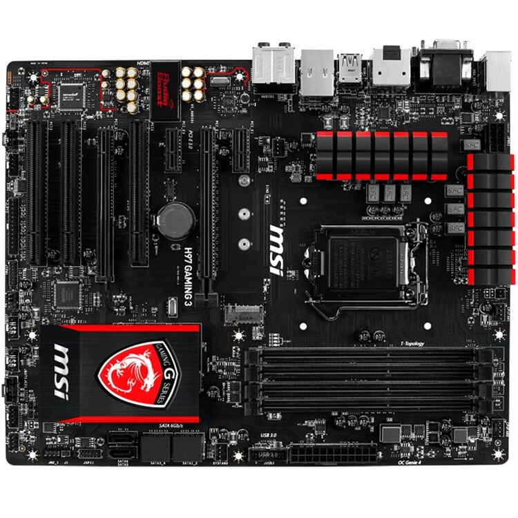 微星(msi) h97 gaming3主板 (intel h97/lga 1150)【图片 价格 品牌