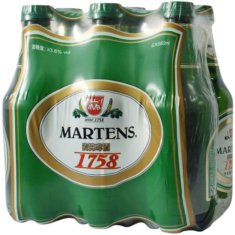 麦氏martens175810p醇厚啤酒660ml6瓶