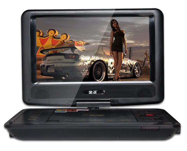金正(nontaus)便携式移动dvd pd-903 9.5寸 黑