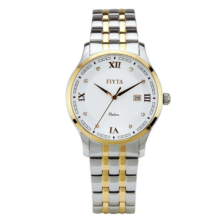 fiyta 飞亚达卓雅系列 男士 白色 石英手表g280.mwm 自营