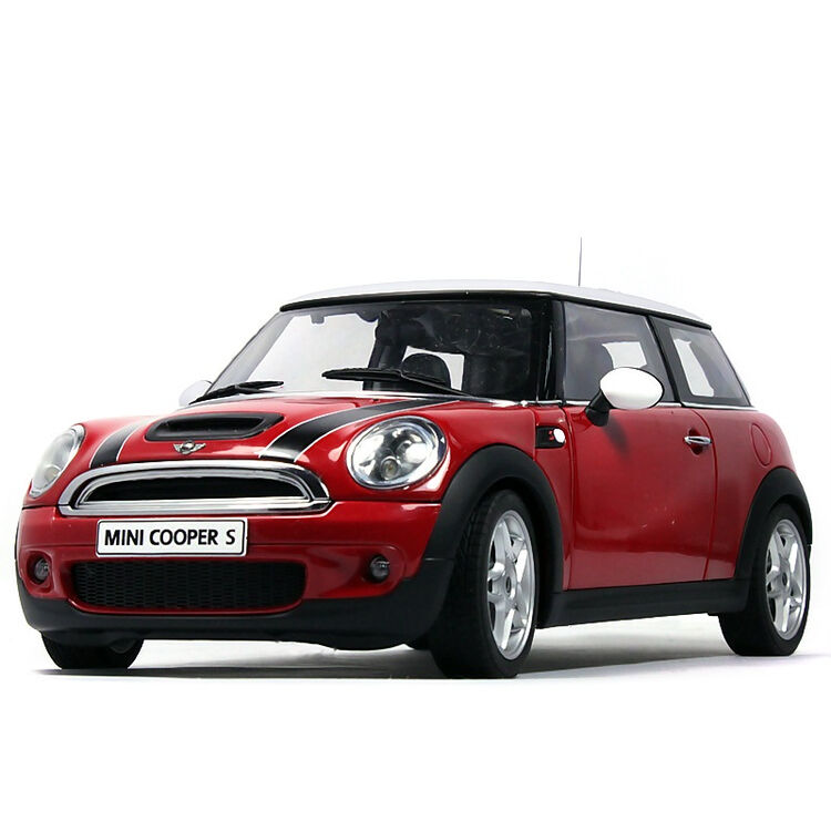 德国奥图亚autoart118宝马迷你minicooper75006红色车身白顶
