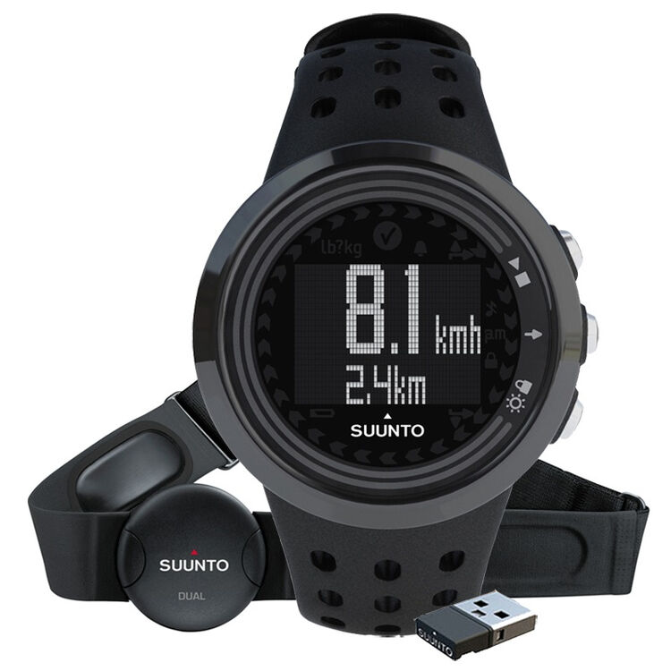 颂拓(suunto)手表 m5户外运动石英男表心率黑金刚套装ss018260000