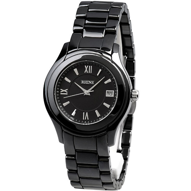 莱茵rhine时尚优雅陶瓷系列女表r89018lhy