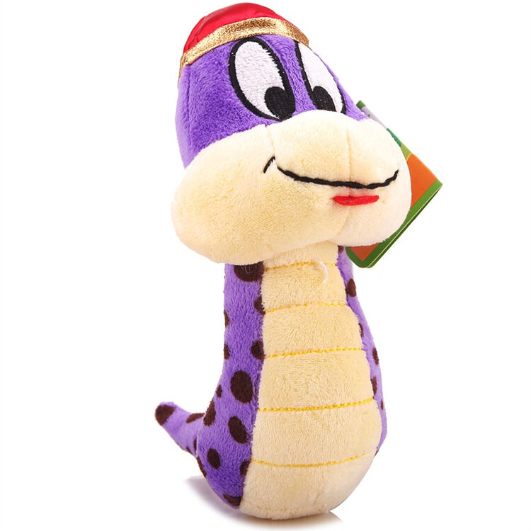 凯弘玩具蛇年吉祥物蛇宝宝毛绒玩具蛇公仔20cm紫色