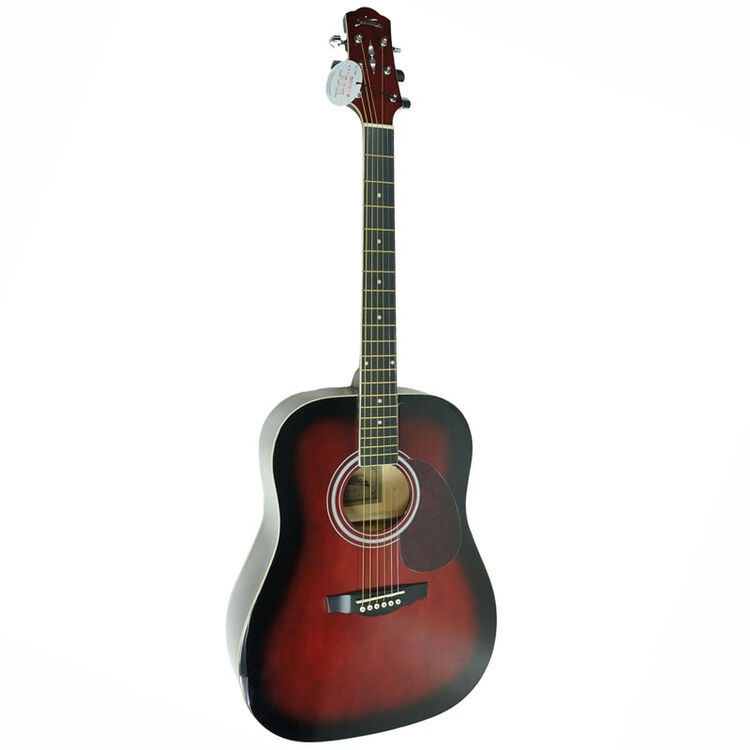 星臣starsun民谣吉他dg120wrs41寸圆角酒红色