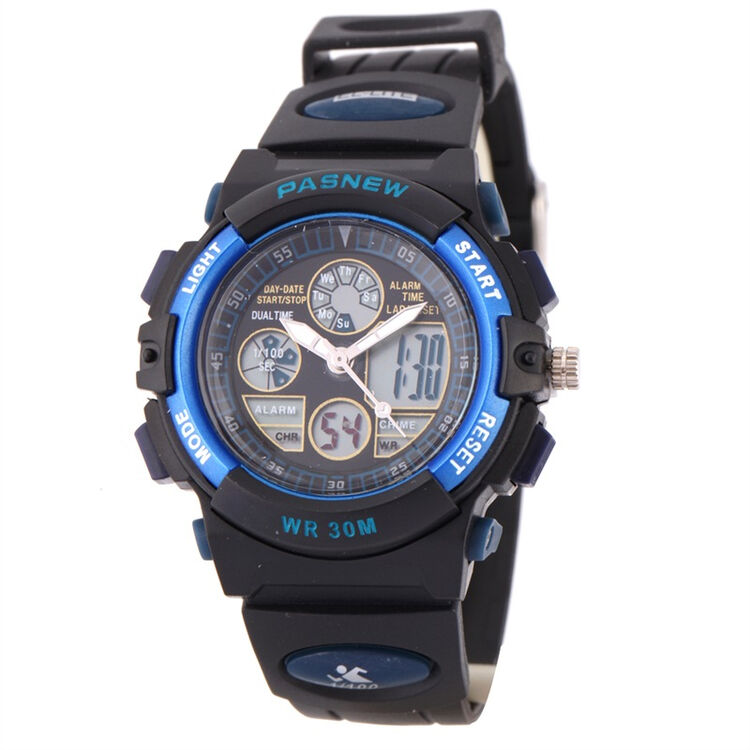 pasnew百圣牛 学生潜水登山运动表 pse-048g蓝