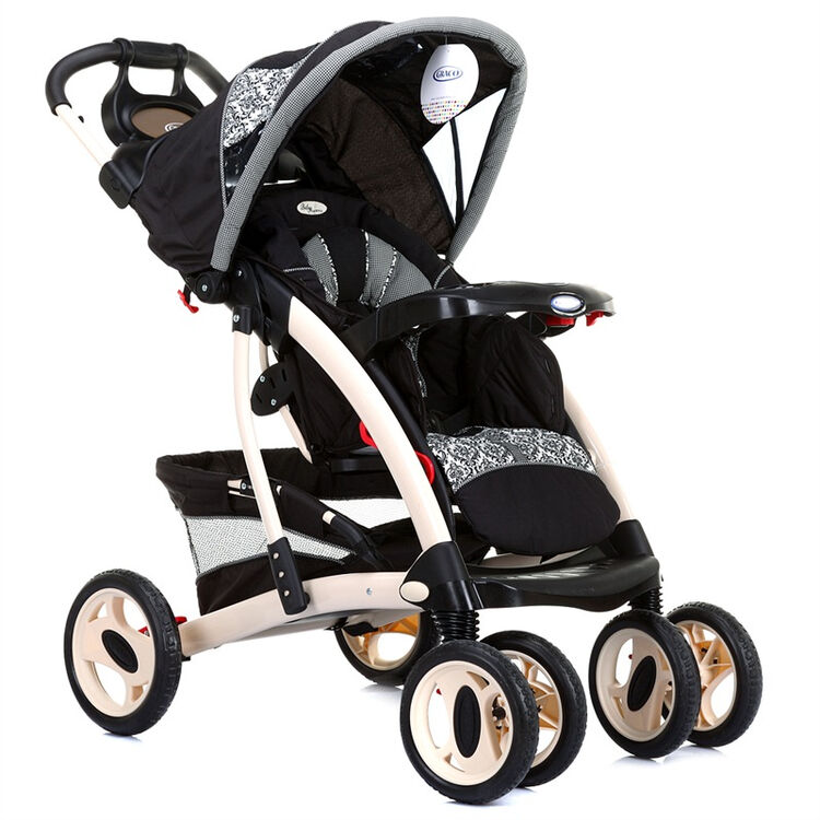 葛莱graco 婴儿推车 旅行家豪华系列 可躺单手秒收 儿童推车 黑色 6