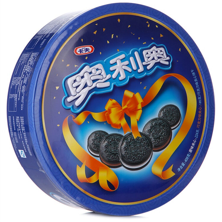 奥利奥(oreo)夹心饼干新年礼听原味 巧克力味409g