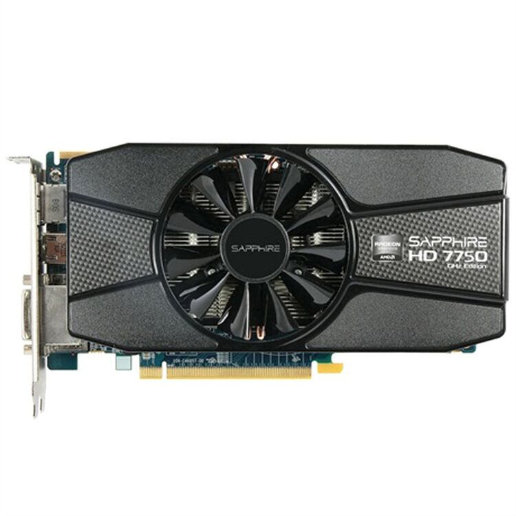 蓝宝石(sapphire) hd 7750 2gb gddr5 白金版 900mhz/4500mhz 2g/128