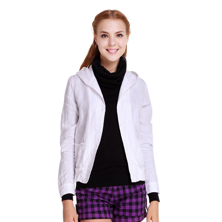 以纯yishion 女装休闲长袖衫 10324117 特白 l