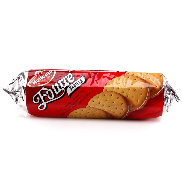 荷兰hellema艾尔玛福莱香草夹心饼干300g2袋