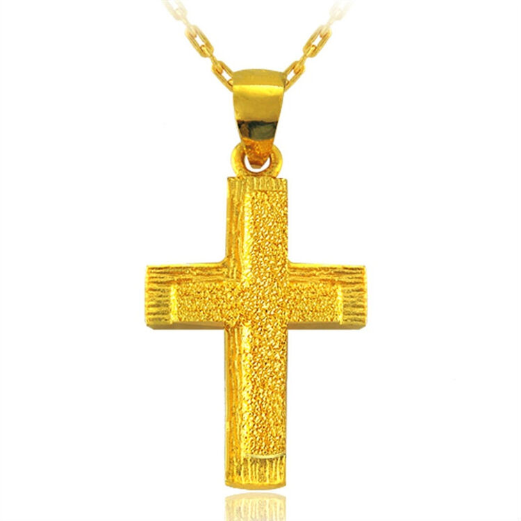 周生生 黄金(足金)十字架吊坠 26055p 2.12克