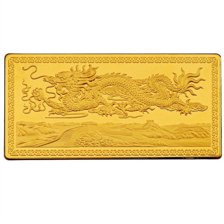 金银街盛世中华千足金金条30g