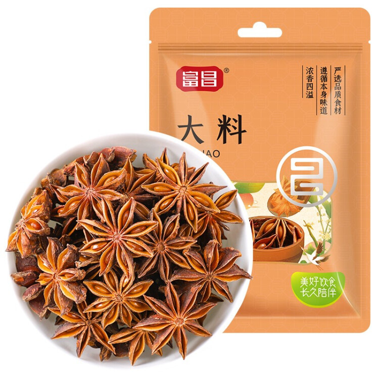 富昌 香辛料 大料50g 不熏不掺 八角茴香大料 火锅调料 佐料炖肉料 菜管家商品