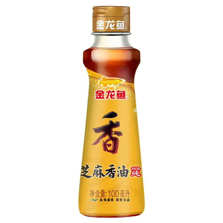 金龙鱼芝麻香油 凉拌调味烹饪火锅 纯芝麻 香油 100ML 光明服务菜管家商品