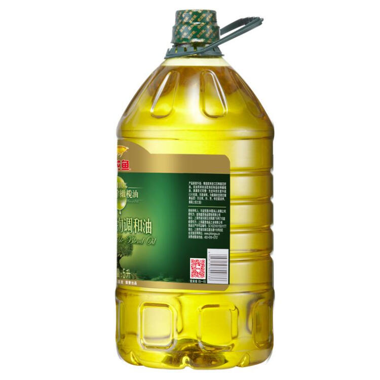 金龍魚 食用油添加10%初榨橄欖 食用植物調(diào)和油5L （新老配方隨機(jī)發(fā)貨） 光明服務(wù)菜管家商品