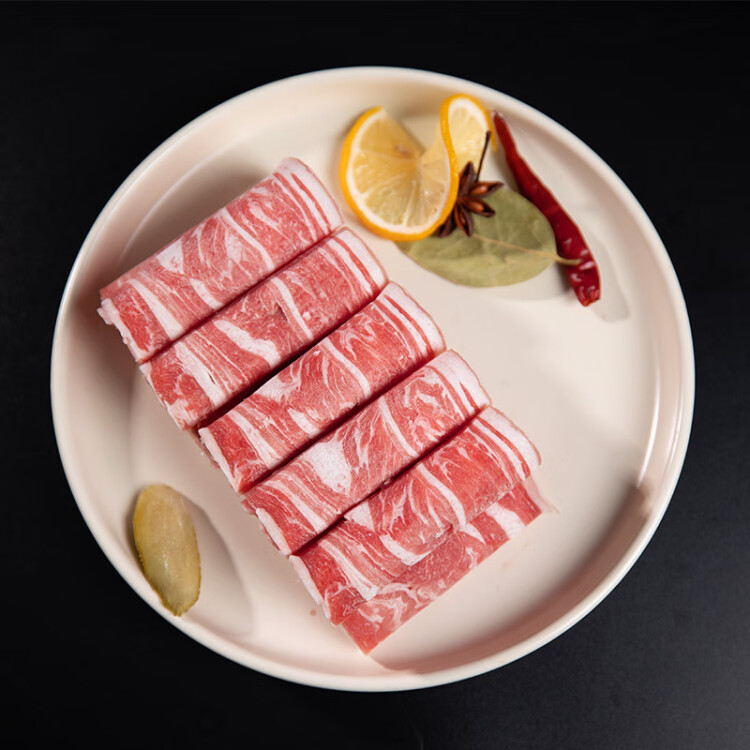 鲜京采新西兰进口原切羊排肉卷350g/袋 羊肉片生鲜 涮肉火锅食材 光明服务菜管家商品 