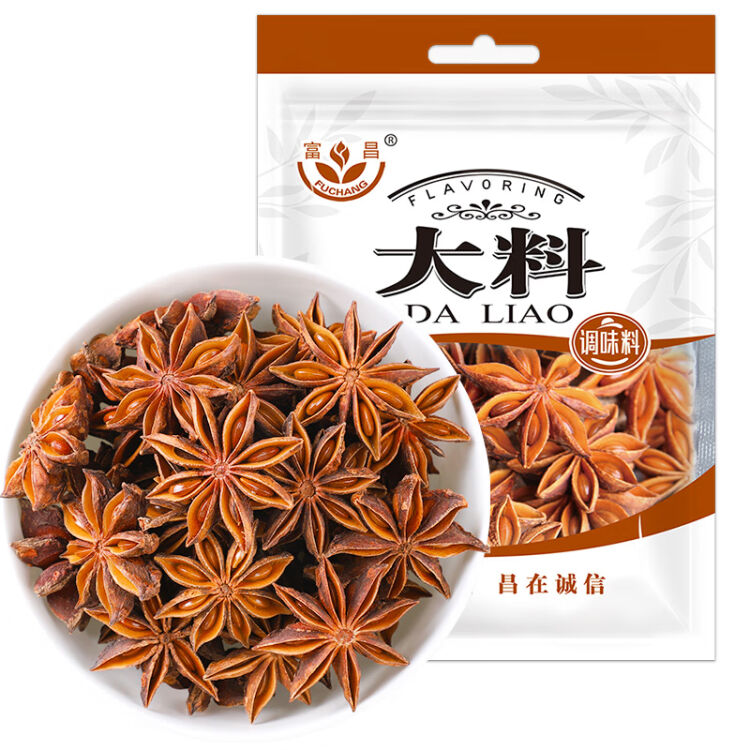 富昌香辛料大料50g 八角大茴厨房调味火锅调料凉拌佐料炖肉料 图片价格品牌评论 京东