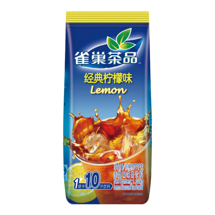 雀巢（Nestle）果維檸檬紅茶1.02kg/袋 速溶固體果味茶粉飲料 菜管家商品