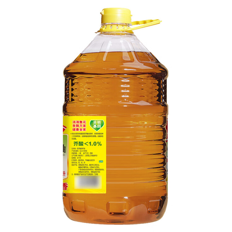 鲁花 食用油 低芥酸特香菜籽油 6.18L   物理压榨 菜管家商品