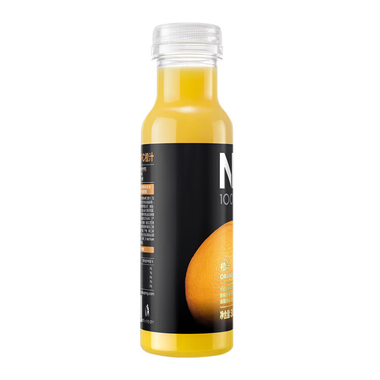 农夫山泉NFC果汁饮料（冷藏型）100%鲜果压榨橙汁 300ml*4瓶 光明服务菜管家商品 