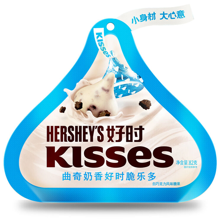 好时之吻kisses曲奇奶香牛奶巧克力休闲零食糖果分享办公室零食82g