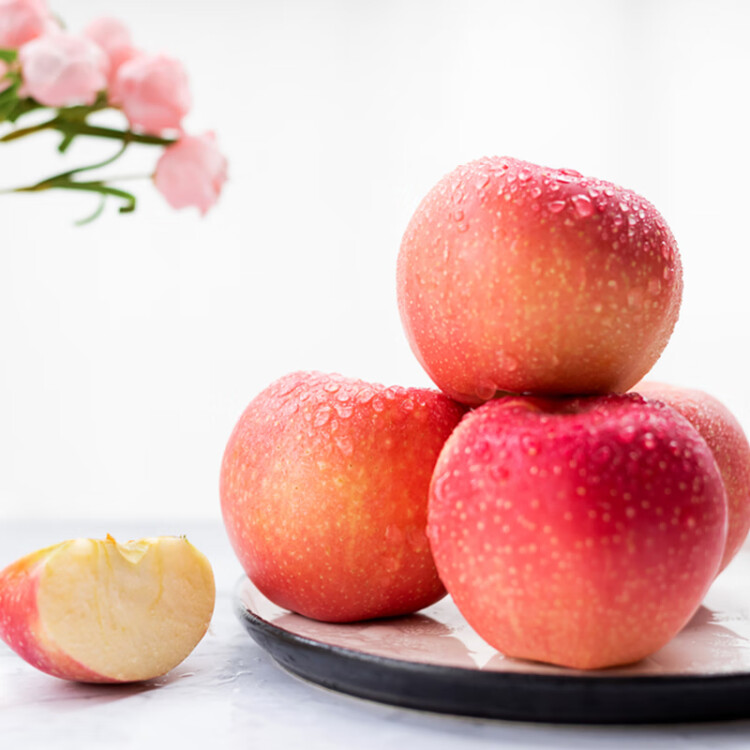 京鮮生 煙臺紅富士蘋果12個禮盒裝 凈重2.6kg 單果190-240g 新鮮水果