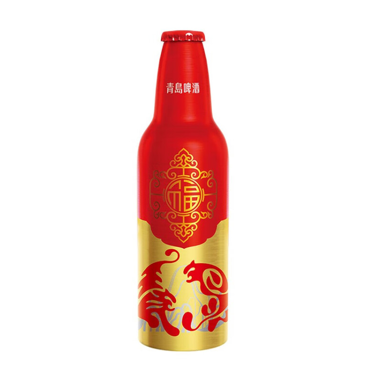 青島啤酒（TsingTao）喜慶 鴻運當頭禮盒355ml*12瓶 常規(guī)版/蛇年生肖版混發(fā) 光明服務(wù)菜管家商品