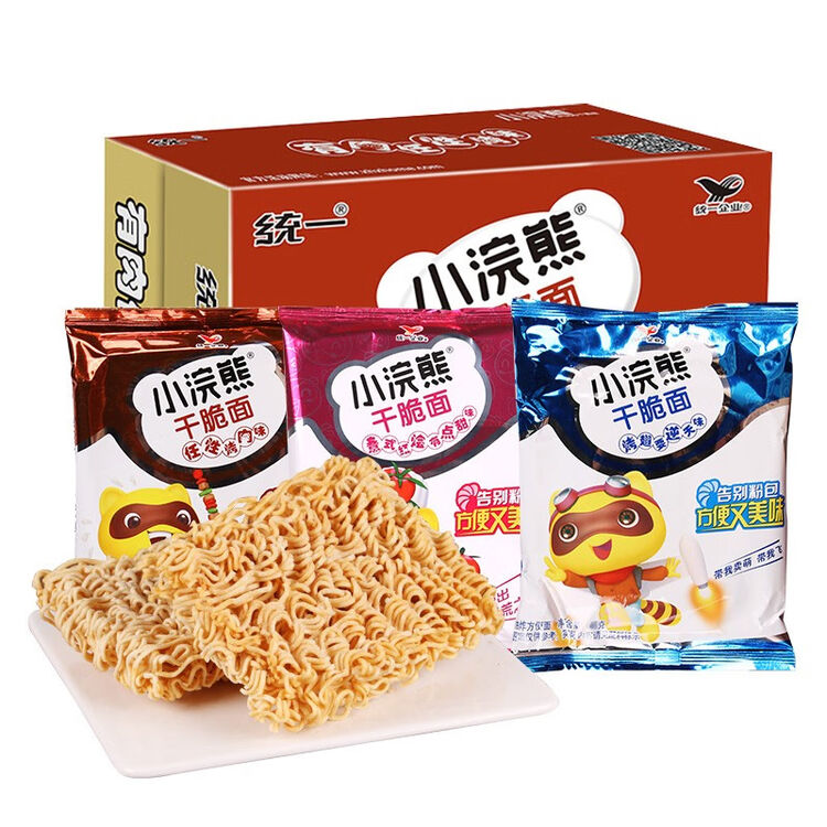 统一小浣熊干脆面30袋 箱烤肉味烤翅味捏碎面干吃面方便面零食多口味混装30袋 箱 图片价格品牌评论 京东