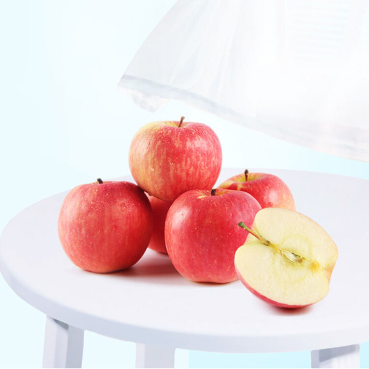京鲜生 烟台红富士苹果8个 单果160-190g 新鲜水果 光明服务菜管家商品 