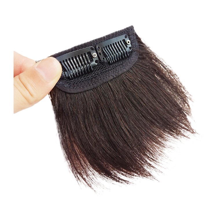 宜心 假发女真发片男女通用 迷你垫高假发片 蓬发片 鬓角补发 蓬松