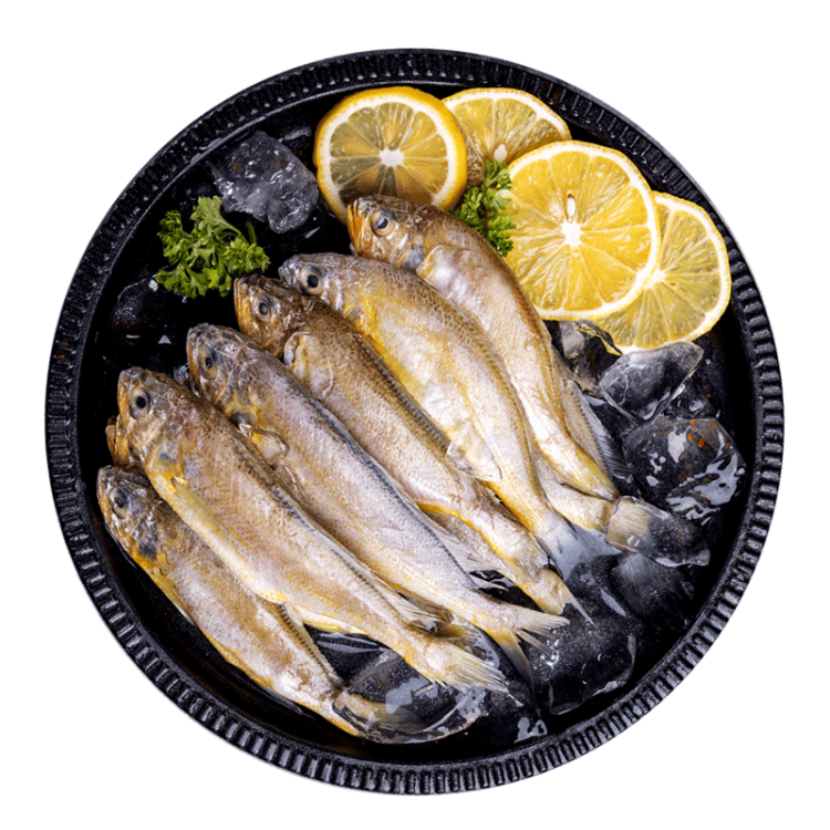 GUO LIAN国联龙霸 东海国产小黄鱼1.2kg24-33条 精选深海鱼 家庭储备冰冻 光明服务菜管家商品 