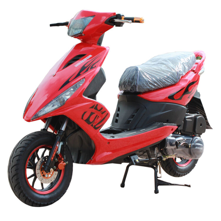 新款鬼火摩托车125cc燃油车时尚踏板车省油助力车此款是国三的上不了