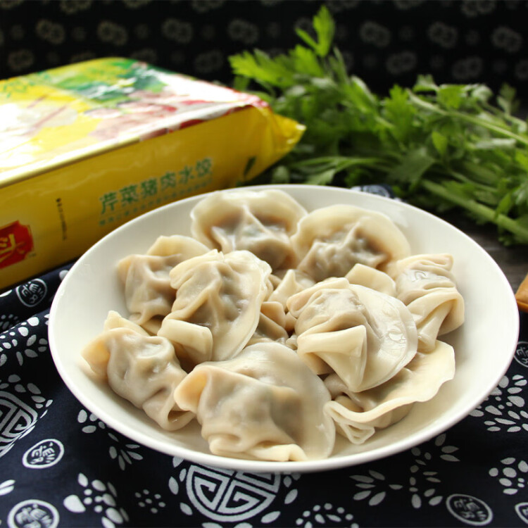 湾仔码头芹菜猪肉水饺720g36只早餐食品速食半成品面点速冻饺子 菜管家商品 商品图