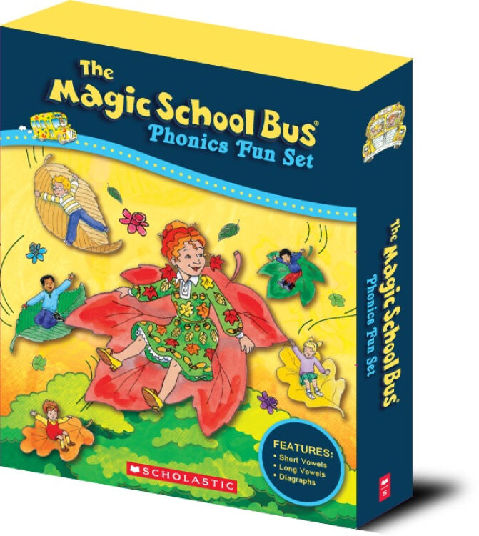 神奇校车自然拼读法12册盒装+CD Magic School Bus Phonics Fun Set