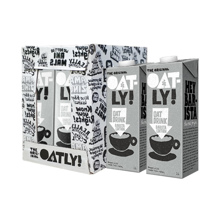 OATLY噢麦力 咖啡大师燕麦奶 咖啡伴侣谷物早餐奶进口饮料 1L*6整箱装