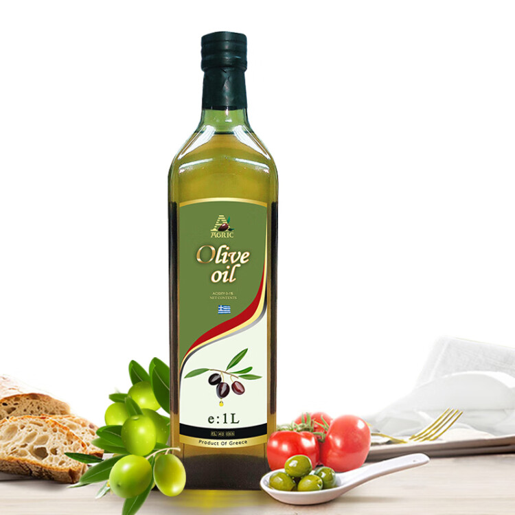 阿格利司（AGRIC）纯正橄榄油1L瓶装 希腊原装进口 炒菜凉拌健康食用油 光明服务菜管家商品 