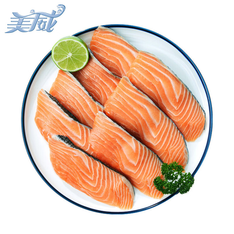 美威 冷冻智利三文鱼排480g 大西洋鲑鱼 BAP认证 生鲜鱼类 海鲜水产 光明服务菜管家商品 